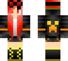 my mc skin but halloween (original by @lordydo )