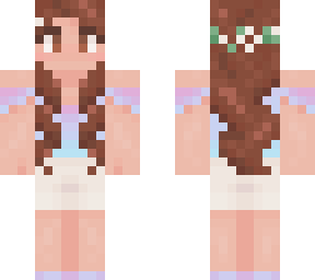pastel flower crown lavender and blue