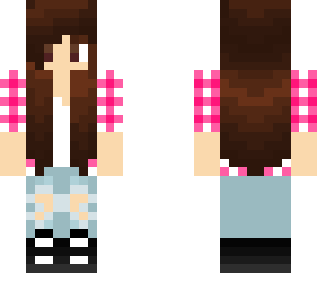 pink plaid girl