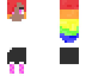 rainbow  hair girl