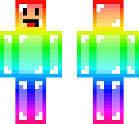 rainbow gradient happy guy