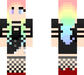 rainbow hair clubbing girl