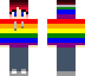 rainbow sweatshirt skin.
