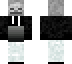skeleton in black hoody