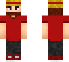 straw hat, red shirt and beard