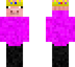 technoblade with a pink hoodie
