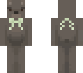 teddy bear with mint bow (black bear)