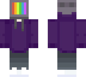 TV Head purple jacket | Minecraft Skin