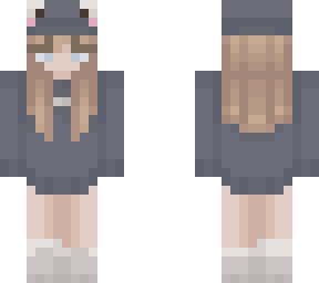 blonde girl frog hat