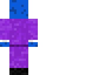 blue blob in suit