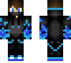 blue fire hoodie