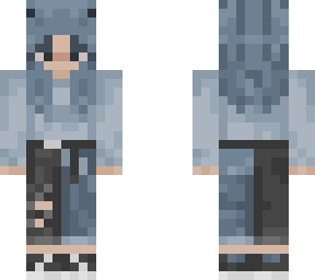 blue girl with horns