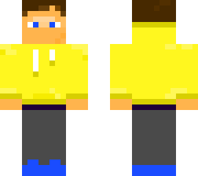 boy in yellow sweatshirt