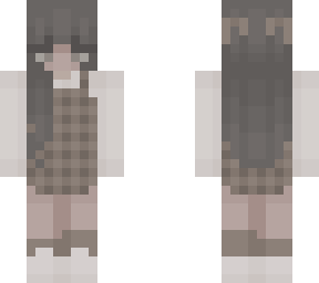 brown and white outfit
