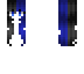 female hb - anime - black & blue split