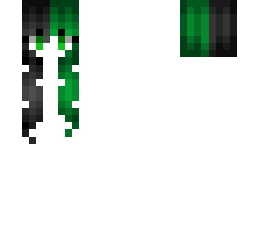 female hb - anime - black & green split