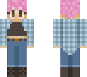 flannel and crop top