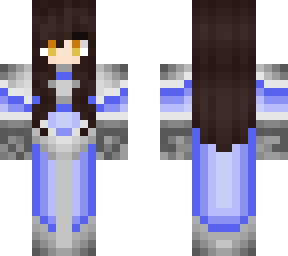 girl maggieson blue armor