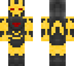 gold and black iron man