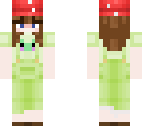 mushroom frog girl