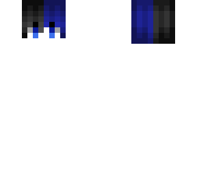 new male anime hb - black & blue split