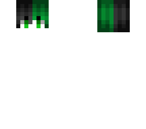new male anime hb - black & green split