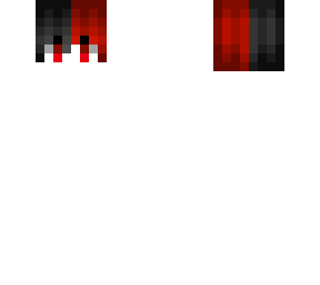 new male anime hb - black & red split