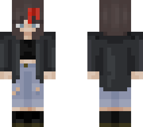 original by briesus; short hair with red bangs