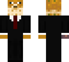 pufferfish man in a suit