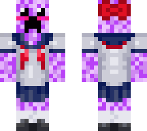 purple creeper in school uniform