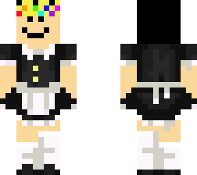 quackity in a maid dress and lbgtq+ crown