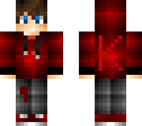 red boy with k on the back