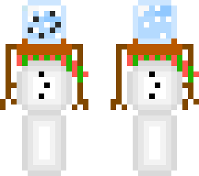 snowman (with a snow globe head)