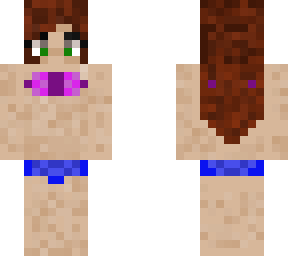 sweating bikini girl