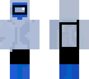 among us blue with hoodiefixed