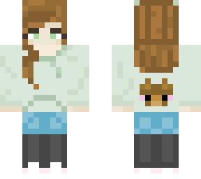 basic girl with hoodie