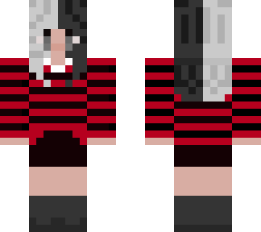 Black and Red stripes | Minecraft Skin