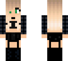 black clothes, blonde, green eyed girl