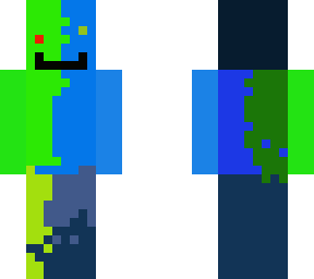 blue/green man
