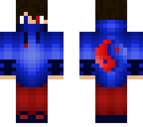 blue red ying yang child