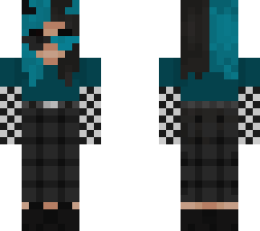 blue short hair e girl