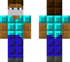 chocolate steve with mask