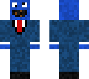 cookie monster with suit