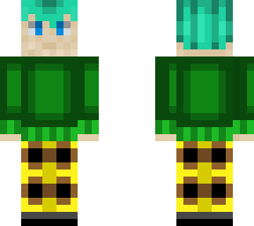 cool kid with a green sweater