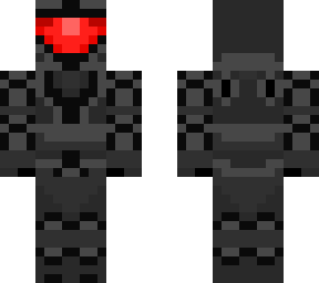 custom grey halo soldier with red visor