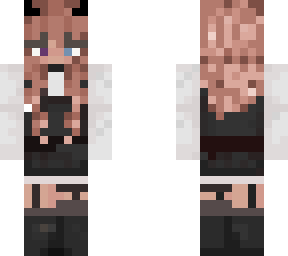 Cute girl with skirt and sweater :) | Minecraft Skin