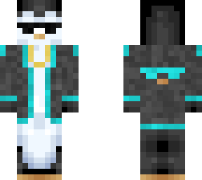 cyan swag penguin