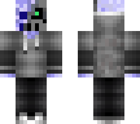 galactic skullborg with grey hoodie