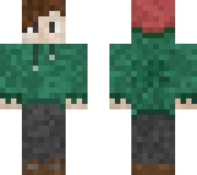 green hoodie