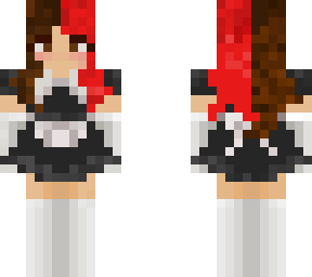 maid girl (dyed hair)